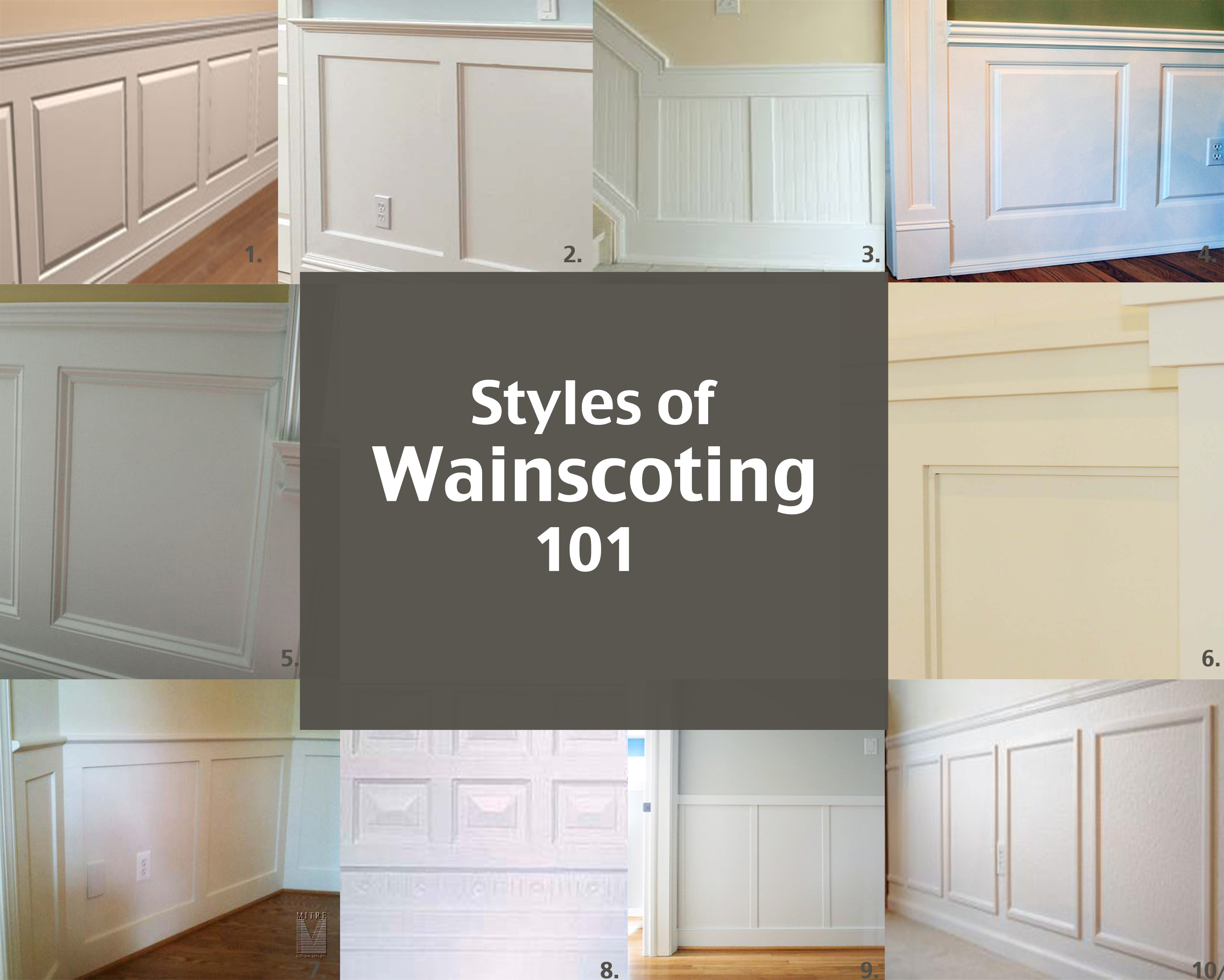 Styles of Wainscoting  Elizabeth Bixler Designs