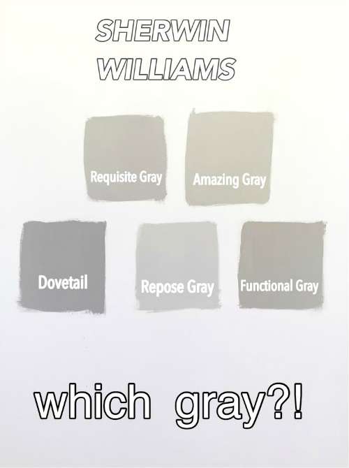BEST SHERWIN WILLIAMS GRAY FOR OUR LIVING ROOM FROM REQUISITE GREY, AMAZING GRAY, DOVETAIL, REPOSE GRAY, FUNCTIONAL GRAY