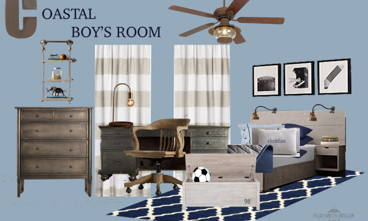 Nautical Boy's Bedroom Mood Board