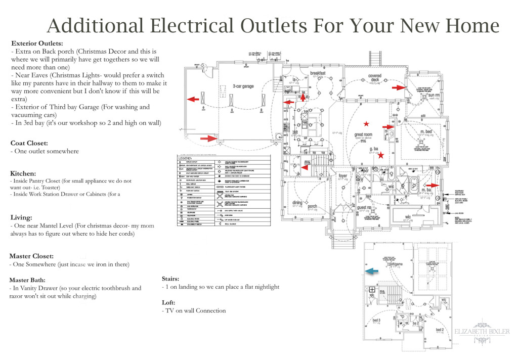 additional Electrical Outlets new Home Layout floor plan