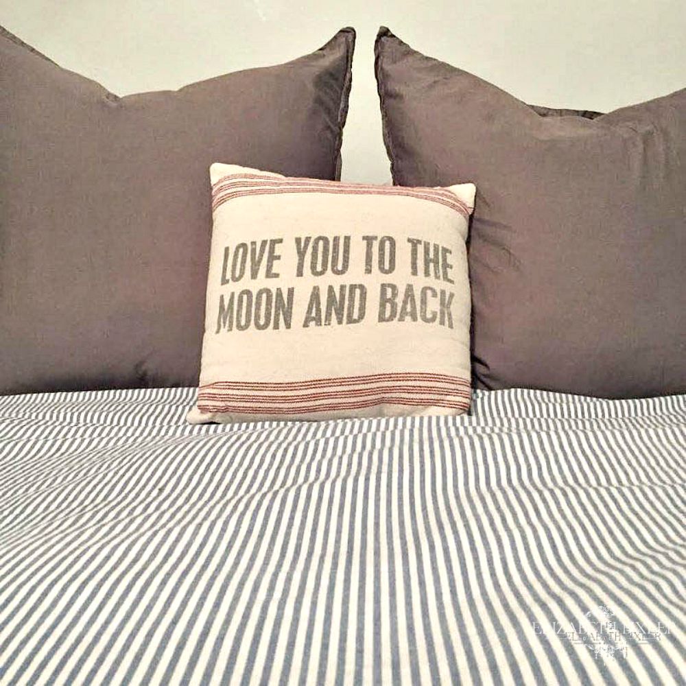 love you to the moon and back pillows