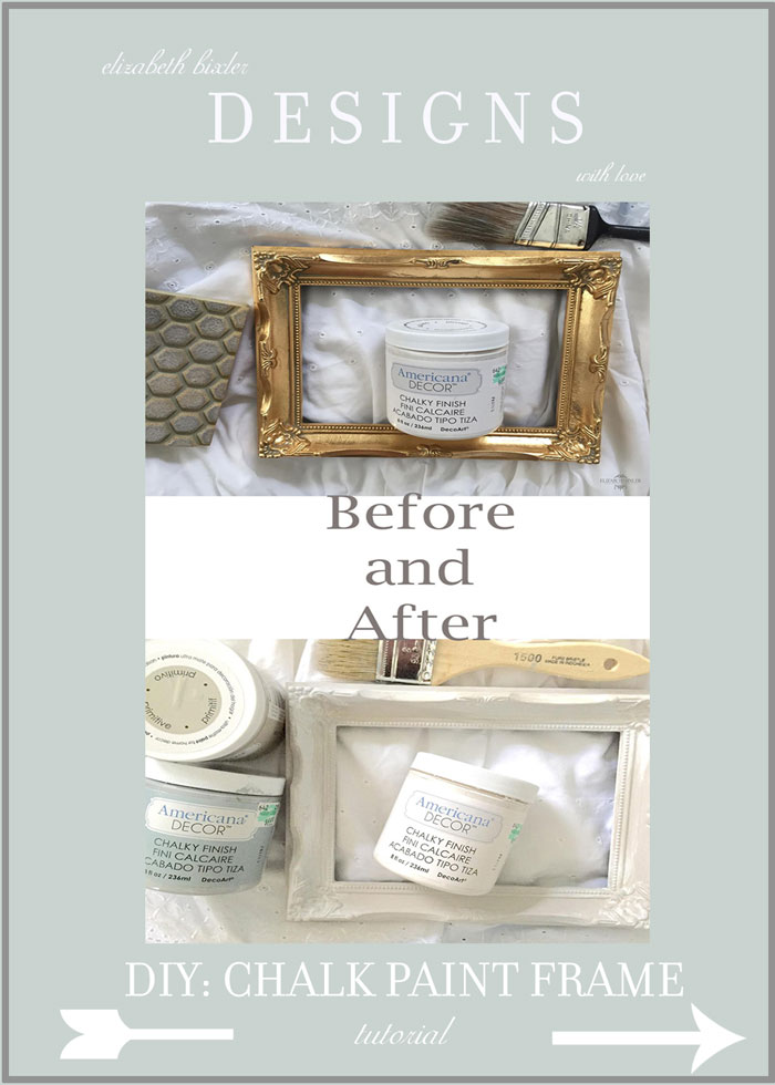 picture frame repurpose with white paint