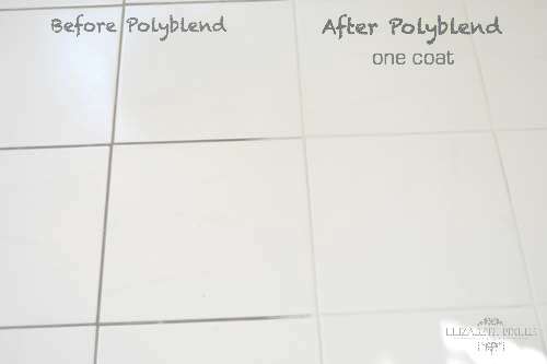 POlyblend Snow white before and after
