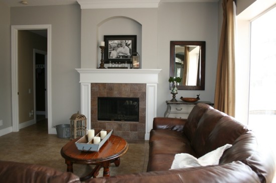 Really Pretty Sherwin Williams Collonade Gray for living room