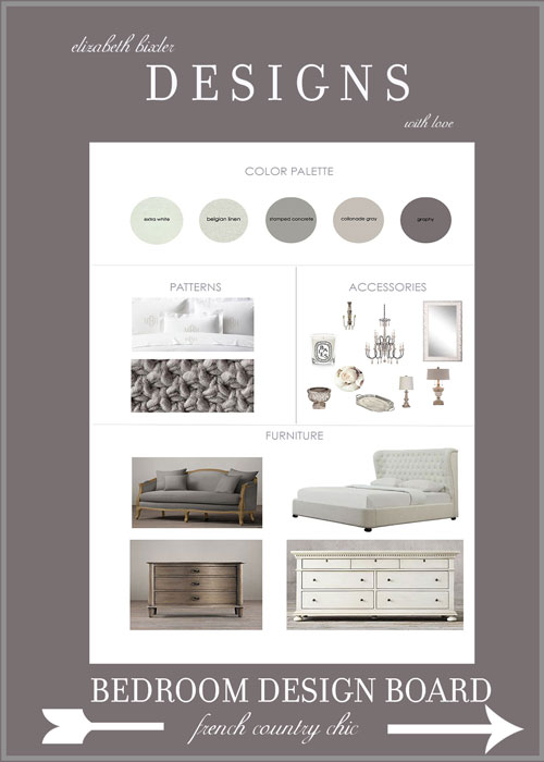 French Country Bedroom Mood Board