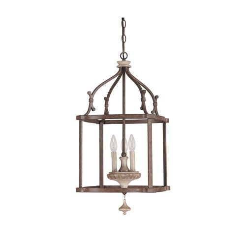 Capital Lighting Fixture Company Chateau Large French Oak Three Light Foyer Bellacor