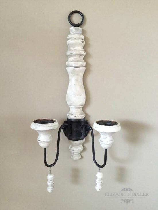 Elizabeth Bixler Designs : DIy Antique French Candle Holder Sconce