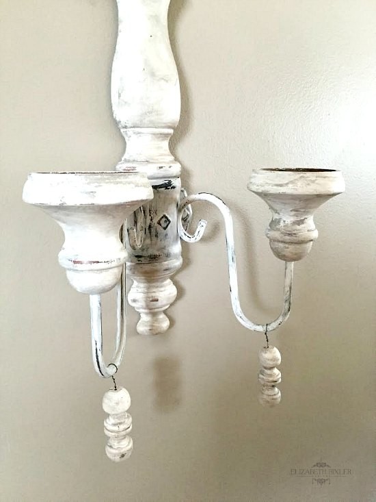 French inspired candle wall sconce DIY