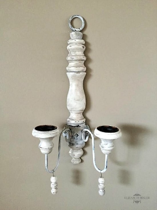 Elizabeth Bixler Designs : DIy Antique French Candle Holder Sconce