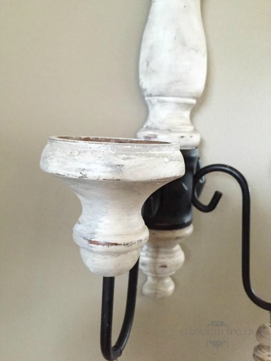 Elizabeth Bixler Designs : DIy Antique French Candle Holder Sconce