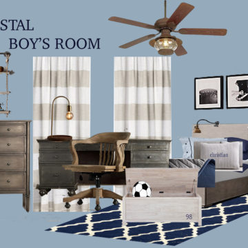 Nautical Boy's Bedroom Mood Board