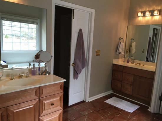 dated bathroom makeover