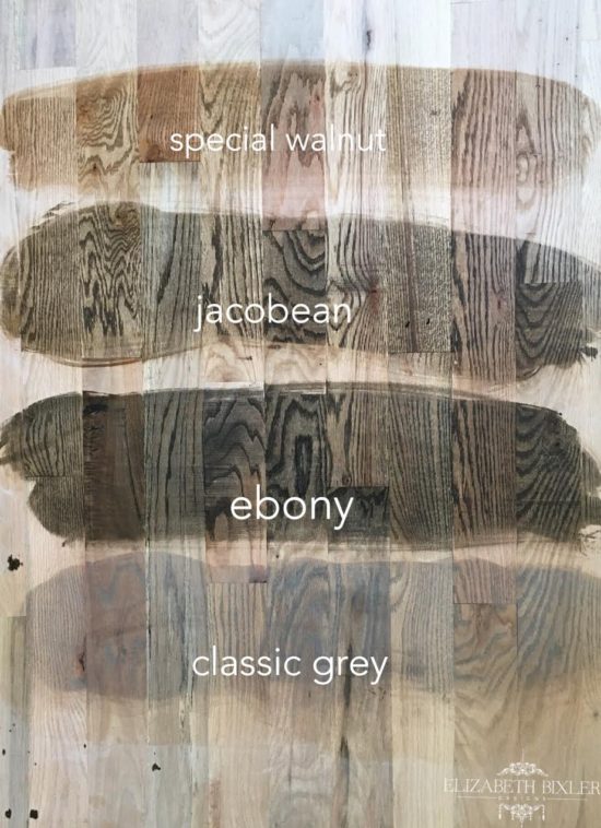 special walnut, jacobean, ebony, classic grey