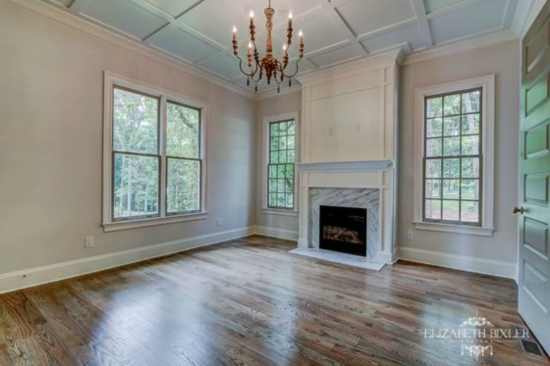 Double Mantle Fireplace